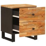 Casa si Gradina - Mobilier - Comode si corpuri - Noptiere - Dulap de noapte cu sertar 2 pcs Maro 40 x 33,5 x 46 cm - Infinity.ro