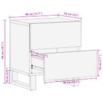 Casa si Gradina - Mobilier - Comode si corpuri - Noptiere - Dulap de noapte cu sertar 2 pcs Maro 40 x 33,5 x 46 cm - Infinity.ro