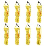 Sport si Outdoor - Camping - Accesorii corturi - Funie pentru cort cu chei reflectorizante, 8 buc., 4 m, 4 mm - Infinity.ro