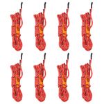 Sport si Outdoor - Camping - Accesorii corturi - Funie pentru cort cu chei reflectorizante, 8 buc., 4 m, 4 mm - Infinity.ro