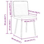 Casa si Gradina - Mobilier - Scaune si fotolii - Scaune - Scaune de bucatarie, 2 buc., negru, catifea - Infinity.ro