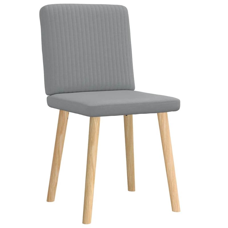 Casa si Gradina - Mobilier - Scaune si fotolii - Scaune - Scaune de bucatarie, 2 buc., gri deschis, material textil - Infinity.ro