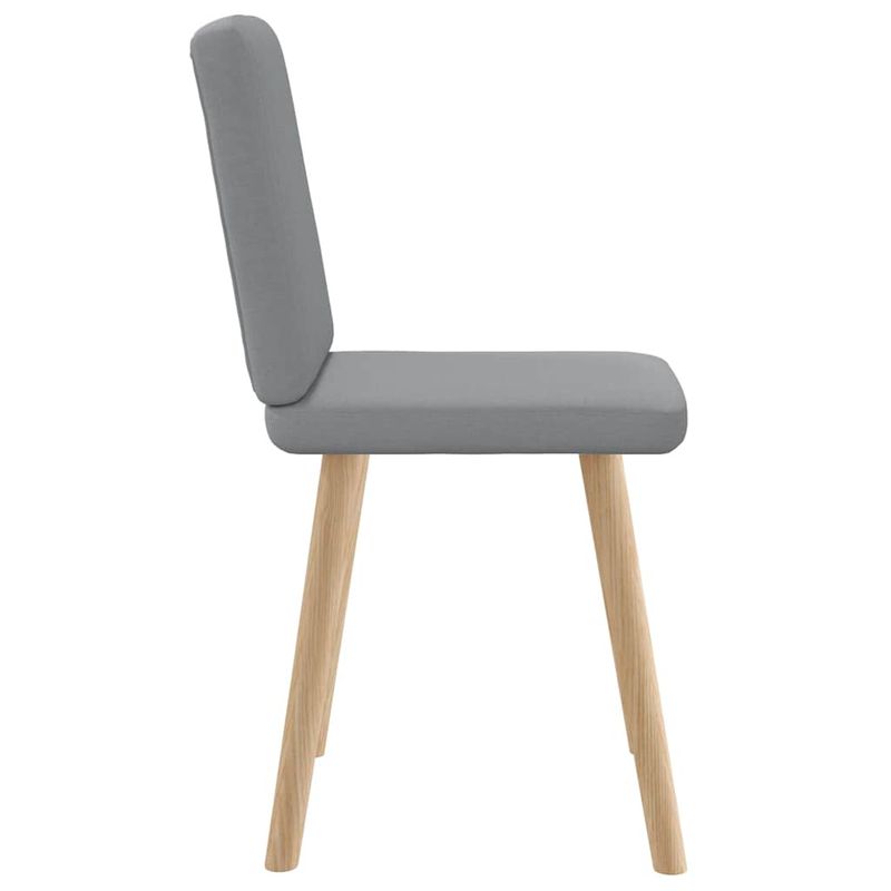 Casa si Gradina - Mobilier - Scaune si fotolii - Scaune - Scaune de bucatarie, 2 buc., gri deschis, material textil - Infinity.ro
