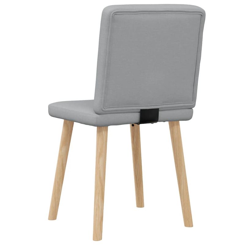 Casa si Gradina - Mobilier - Scaune si fotolii - Scaune - Scaune de bucatarie, 2 buc., gri deschis, material textil - Infinity.ro