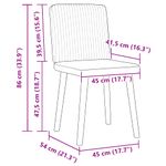 Casa si Gradina - Mobilier - Scaune si fotolii - Scaune - Scaune de bucatarie, 2 buc., gri deschis, material textil - Infinity.ro