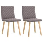 Casa si Gradina - Mobilier - Scaune si fotolii - Scaune - Scaune de bucatarie, 2 buc., gri taupe, material textil - Infinity.ro