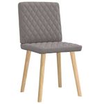 Casa si Gradina - Mobilier - Scaune si fotolii - Scaune - Scaune de bucatarie, 2 buc., gri taupe, material textil - Infinity.ro