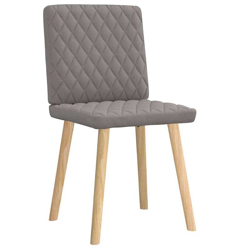 Casa si Gradina - Mobilier - Scaune si fotolii - Scaune - Scaune de bucatarie, 2 buc., gri taupe, material textil - Infinity.ro