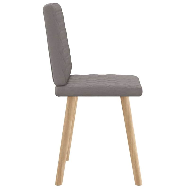 Casa si Gradina - Mobilier - Scaune si fotolii - Scaune - Scaune de bucatarie, 2 buc., gri taupe, material textil - Infinity.ro