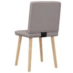 Casa si Gradina - Mobilier - Scaune si fotolii - Scaune - Scaune de bucatarie, 2 buc., gri taupe, material textil - Infinity.ro