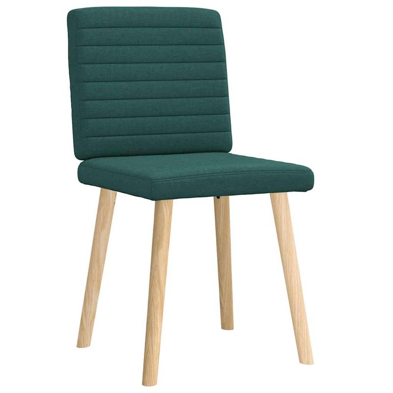 Casa si Gradina - Mobilier - Scaune si fotolii - Scaune - Scaune de bucatarie, 2 buc., verde inchis, material textil - Infinity.ro