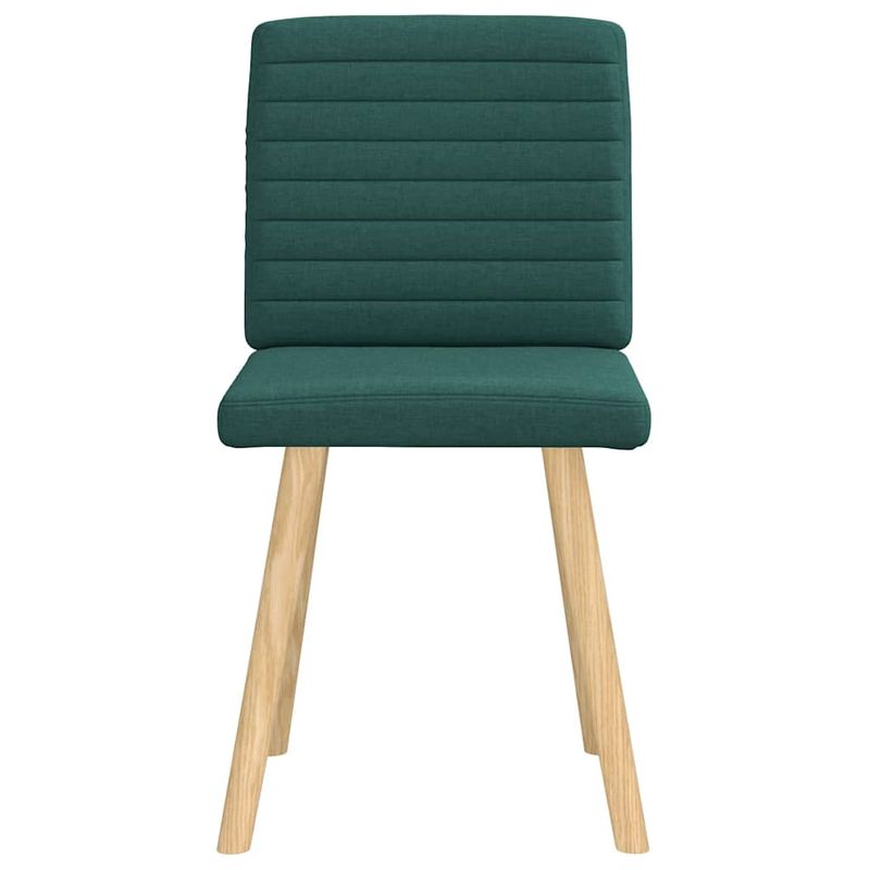 Casa si Gradina - Mobilier - Scaune si fotolii - Scaune - Scaune de bucatarie, 2 buc., verde inchis, material textil - Infinity.ro
