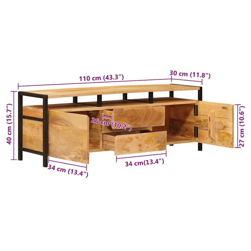 Casa si Gradina - Mobilier - Dulapuri si sifoniere - Dulapuri - Dulapuri de depozitare cu sertar cu usa Maro 110 x 30 x 40 cm - Infinity.ro