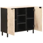 Casa si Gradina - Mobilier - Dulapuri si sifoniere - Dulapuri - Bufet Finisaj Alb Spalat 90 x 33,5 x 75 cm Lemn de mango solid - Infinity.ro