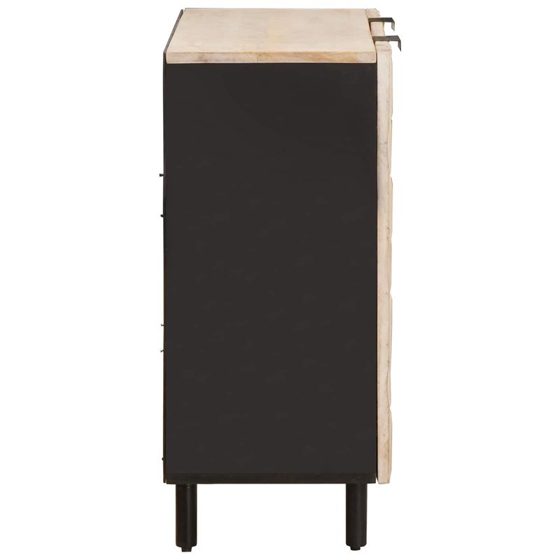 Casa si Gradina - Mobilier - Dulapuri si sifoniere - Dulapuri - Bufet Finisaj Alb Spalat 90 x 33,5 x 75 cm Lemn de mango solid - Infinity.ro