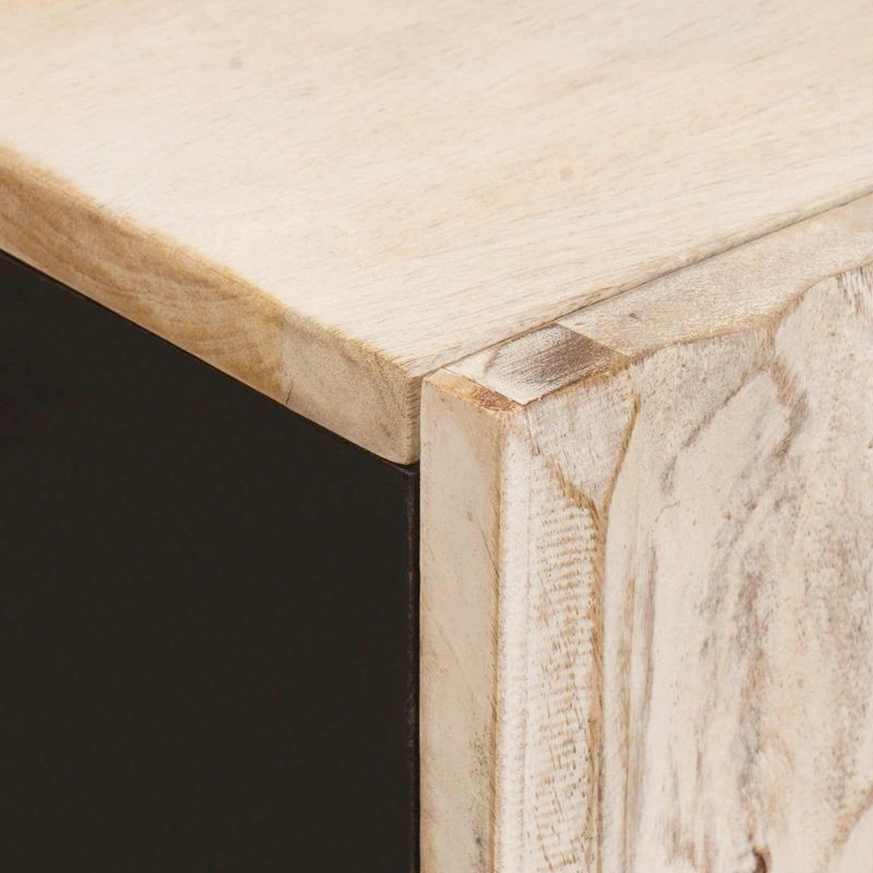 Casa si Gradina - Mobilier - Dulapuri si sifoniere - Dulapuri - Bufet Finisaj Alb Spalat 90 x 33,5 x 75 cm Lemn de mango solid - Infinity.ro