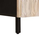 Casa si Gradina - Mobilier - Dulapuri si sifoniere - Dulapuri - Bufet Finisaj Alb Spalat 90 x 33,5 x 75 cm Lemn de mango solid - Infinity.ro