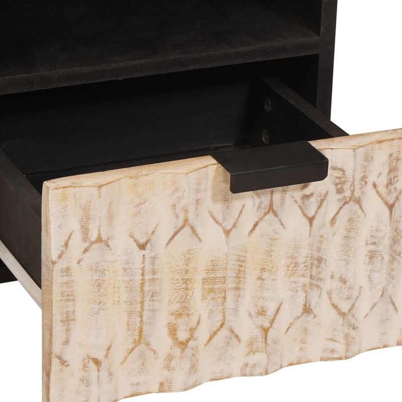 Casa si Gradina - Mobilier - Comode si corpuri - Comode - Cabinet TV cu sertar Finisaj Alb Spalat 70 x 33,5 x 46 cm - Infinity.ro