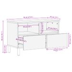 Casa si Gradina - Mobilier - Comode si corpuri - Comode - Cabinet TV cu sertar Finisaj Alb Spalat 70 x 33,5 x 46 cm - Infinity.ro