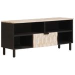 Casa si Gradina - Mobilier - Comode si corpuri - Comode - Cabinet TV cu sertar Finisaj Alb Spalat 100 x 33,5 x 46 cm - Infinity.ro