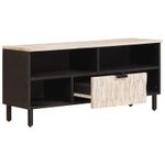 Casa si Gradina - Mobilier - Comode si corpuri - Comode - Cabinet TV cu sertar Finisaj Alb Spalat 100 x 33,5 x 46 cm - Infinity.ro