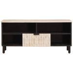 Casa si Gradina - Mobilier - Comode si corpuri - Comode - Cabinet TV cu sertar Finisaj Alb Spalat 100 x 33,5 x 46 cm - Infinity.ro