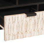 Casa si Gradina - Mobilier - Comode si corpuri - Comode - Cabinet TV cu sertar Finisaj Alb Spalat 100 x 33,5 x 46 cm - Infinity.ro