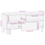 Casa si Gradina - Mobilier - Comode si corpuri - Comode - Cabinet TV cu sertar Finisaj Alb Spalat 100 x 33,5 x 46 cm - Infinity.ro