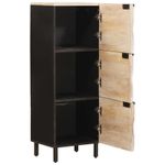 Casa si Gradina - Mobilier - Dulapuri si sifoniere - Dulapuri - Bufet Finisaj Alb Spalat 40 x 33,5 x 110 cm Lemn de mango solid - Infinity.ro