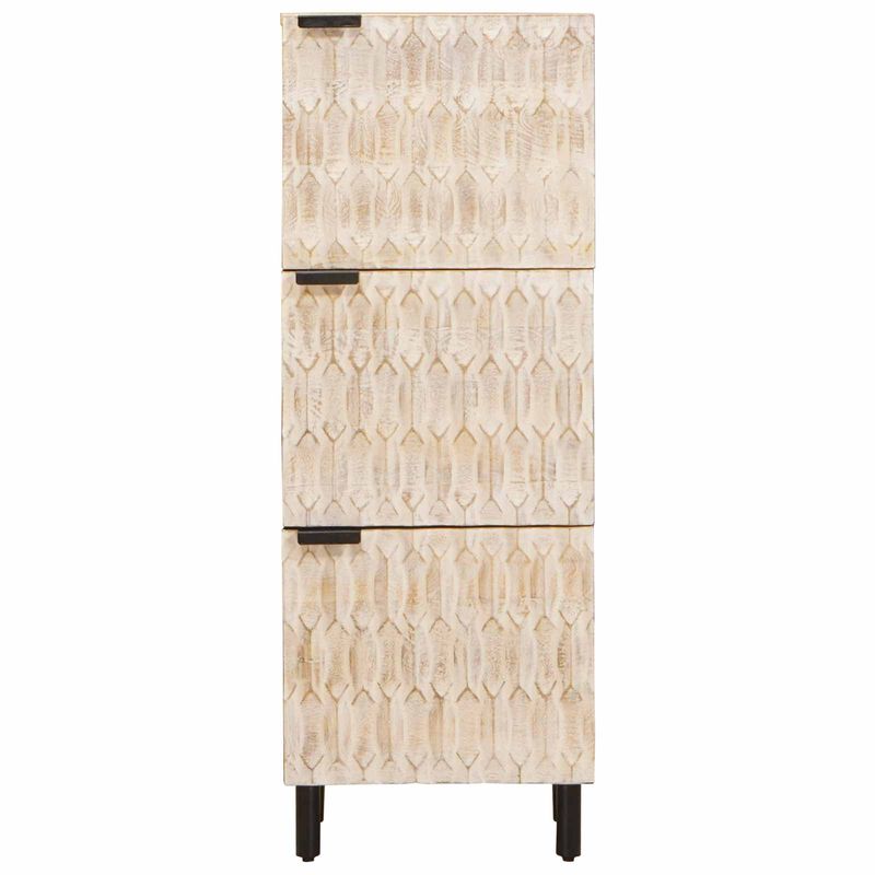 Casa si Gradina - Mobilier - Dulapuri si sifoniere - Dulapuri - Bufet Finisaj Alb Spalat 40 x 33,5 x 110 cm Lemn de mango solid - Infinity.ro