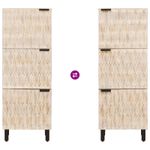 Casa si Gradina - Mobilier - Dulapuri si sifoniere - Dulapuri - Bufet Finisaj Alb Spalat 40 x 33,5 x 110 cm Lemn de mango solid - Infinity.ro