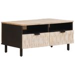 Casa si Gradina - Mobilier - Mese si birouri - Masute de cafea - Masa de cafea cu sertar Alb 80 x 54 x 40 cm Lemn de mango solid - Infinity.ro