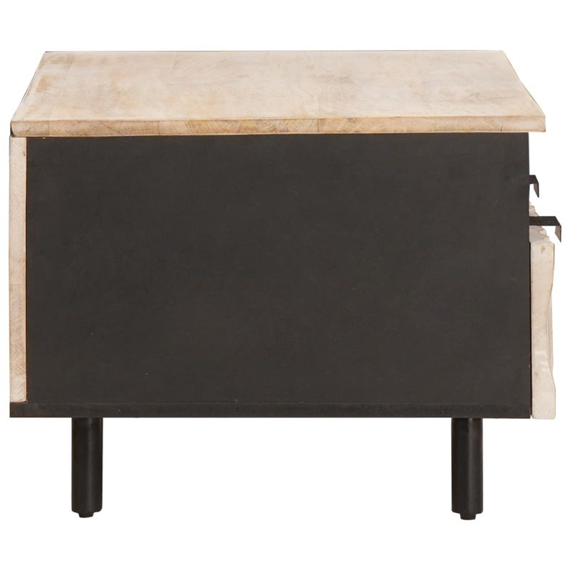 Casa si Gradina - Mobilier - Mese si birouri - Masute de cafea - Masa de cafea cu sertar Alb 80 x 54 x 40 cm Lemn de mango solid - Infinity.ro