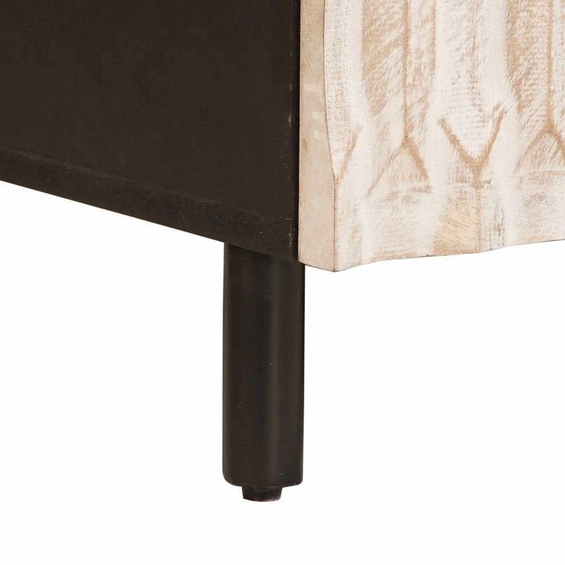 Casa si Gradina - Mobilier - Mese si birouri - Masute de cafea - Masa de cafea cu sertar Alb 80 x 54 x 40 cm Lemn de mango solid - Infinity.ro