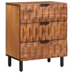 Casa si Gradina - Mobilier - Comode si corpuri - Noptiere - Dulap de noapte Maro 50 x 33 x 60 cm Lemn de mango solid - Infinity.ro