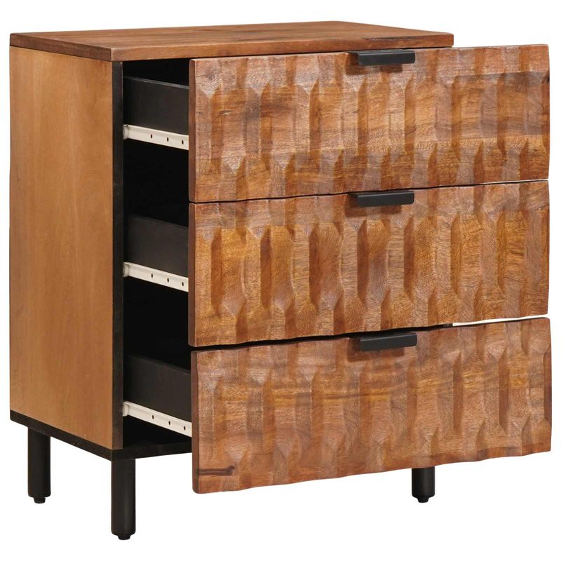 Casa si Gradina - Mobilier - Comode si corpuri - Noptiere - Dulap de noapte Maro 50 x 33 x 60 cm Lemn de mango solid - Infinity.ro