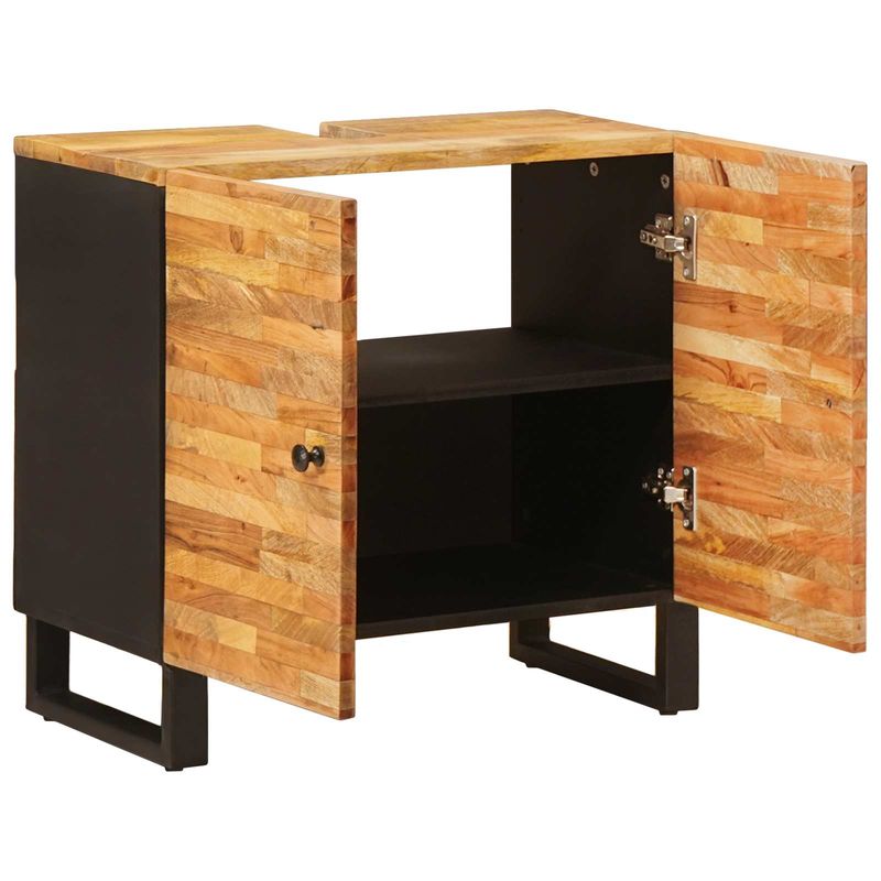Casa si Gradina - Mobilier - Mobilier baie - Comode baie - Dulap pentru Chiuveta de Baie cu usa natural 62 x 33 x 58 cm - Infinity.ro