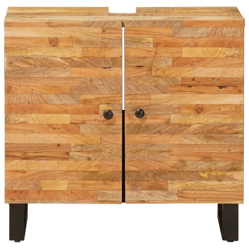 Casa si Gradina - Mobilier - Mobilier baie - Comode baie - Dulap pentru Chiuveta de Baie cu usa natural 62 x 33 x 58 cm - Infinity.ro