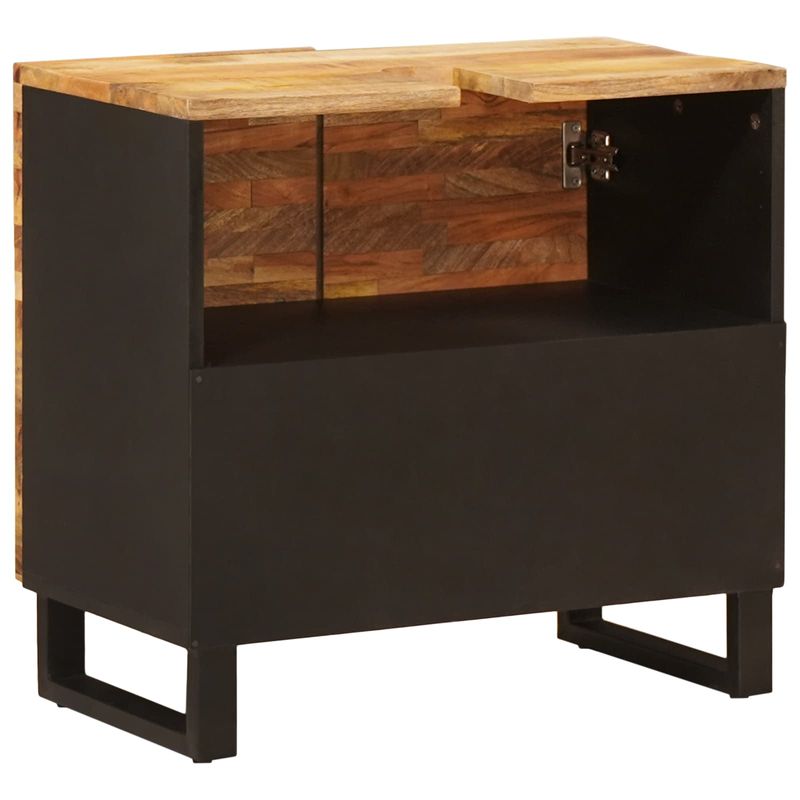Casa si Gradina - Mobilier - Mobilier baie - Comode baie - Dulap pentru Chiuveta de Baie cu usa natural 62 x 33 x 58 cm - Infinity.ro