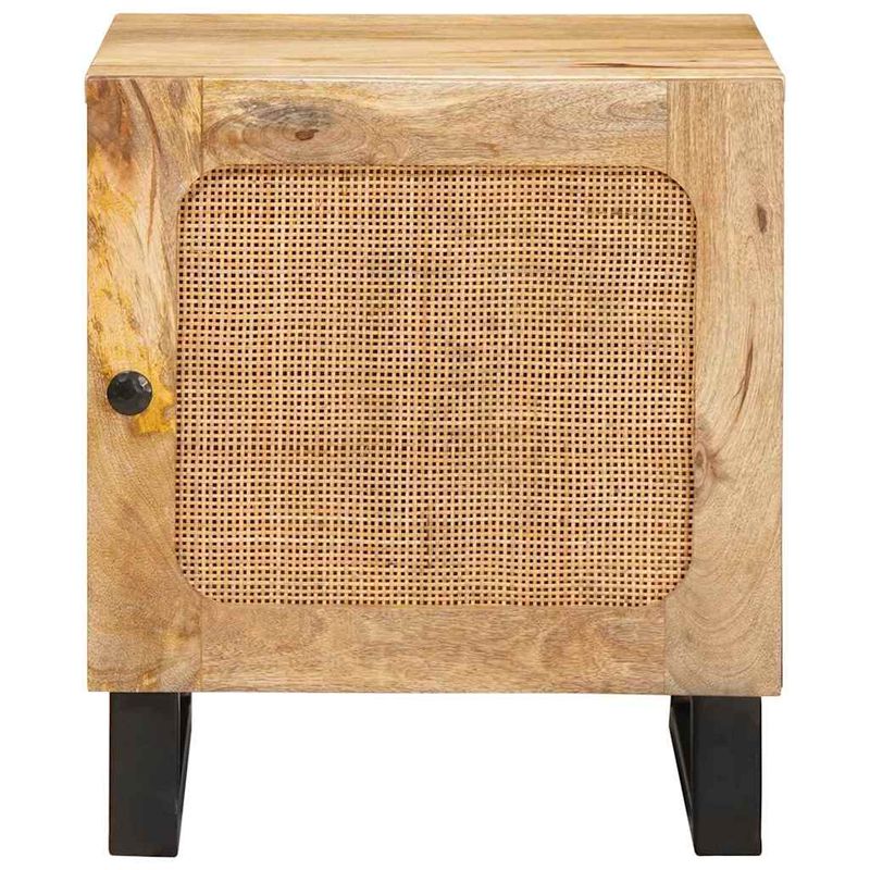 Casa si Gradina - Mobilier - Comode si corpuri - Noptiere - Dulap de noapte natural 40 x 33,5 x 46 cm Lemn de mango solid - Infinity.ro