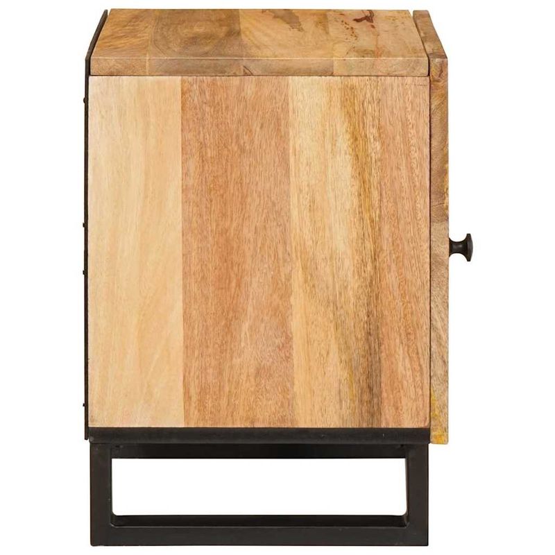 Casa si Gradina - Mobilier - Comode si corpuri - Noptiere - Dulap de noapte natural 40 x 33,5 x 46 cm Lemn de mango solid - Infinity.ro