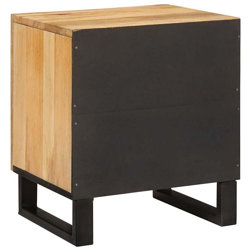 Casa si Gradina - Mobilier - Comode si corpuri - Noptiere - Dulap de noapte natural 40 x 33,5 x 46 cm Lemn de mango solid - Infinity.ro