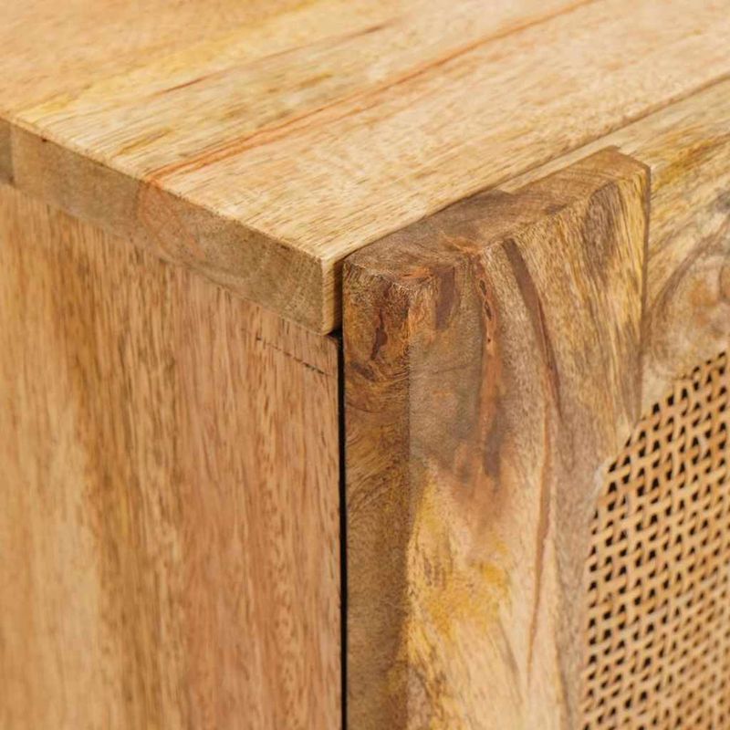 Casa si Gradina - Mobilier - Comode si corpuri - Noptiere - Dulap de noapte natural 40 x 33,5 x 46 cm Lemn de mango solid - Infinity.ro