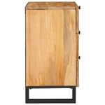 Casa si Gradina - Mobilier - Comode si corpuri - Noptiere - Dulap de noapte natural 50 x 33 x 60 cm Lemn de mango solid - Infinity.ro