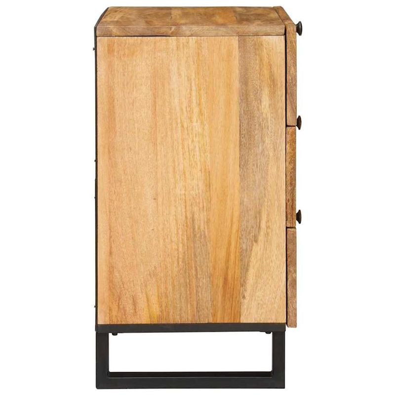 Casa si Gradina - Mobilier - Comode si corpuri - Noptiere - Dulap de noapte natural 50 x 33 x 60 cm Lemn de mango solid - Infinity.ro