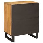 Casa si Gradina - Mobilier - Comode si corpuri - Noptiere - Dulap de noapte natural 50 x 33 x 60 cm Lemn de mango solid - Infinity.ro