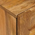 Casa si Gradina - Mobilier - Comode si corpuri - Noptiere - Dulap de noapte natural 50 x 33 x 60 cm Lemn de mango solid - Infinity.ro