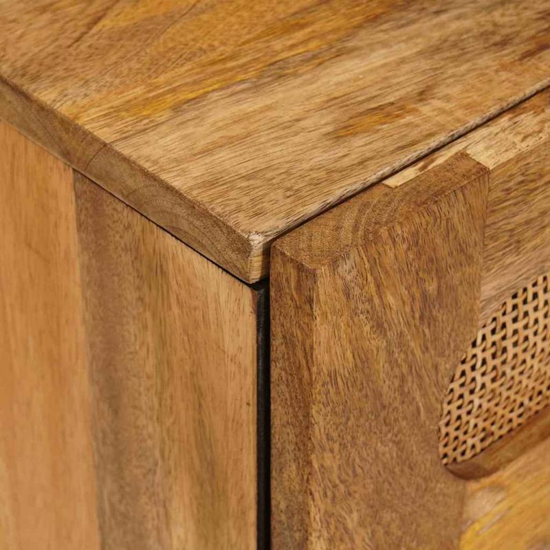 Casa si Gradina - Mobilier - Comode si corpuri - Noptiere - Dulap de noapte natural 50 x 33 x 60 cm Lemn de mango solid - Infinity.ro