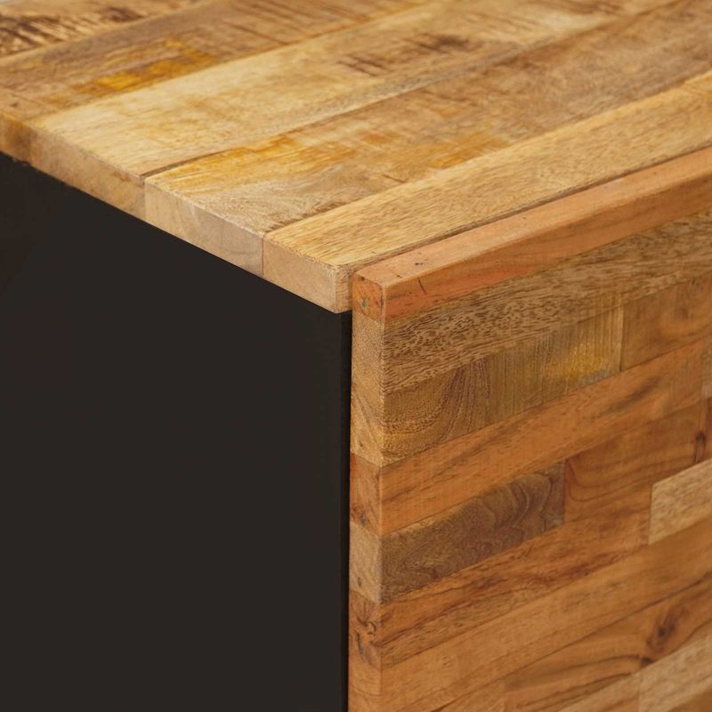 Casa si Gradina - Mobilier - Dulapuri si sifoniere - Dulapuri - Dulap lateral cu usa Maro 40 x 33,5 x 75 cm Lemn de mango solid - Infinity.ro