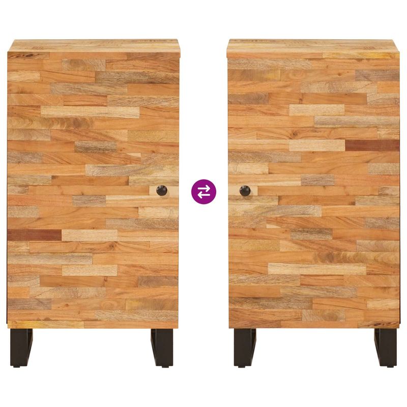 Casa si Gradina - Mobilier - Dulapuri si sifoniere - Dulapuri - Dulap lateral cu usa Maro 40 x 33,5 x 75 cm Lemn de mango solid - Infinity.ro